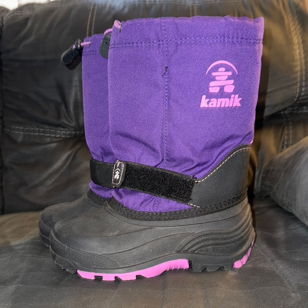 Kamik Purple and Black Winter Boots